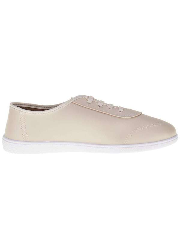 Moleca - Tenis Feminino Casual Moleca - 5605460 - Marfim 5