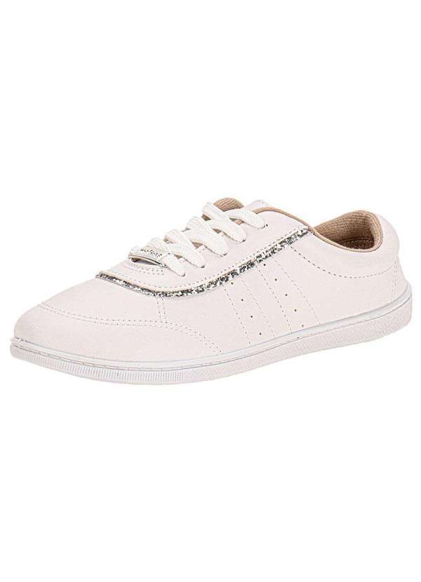 Moleca - Tênis Feminino Casual Moleca 5605470 - Branco