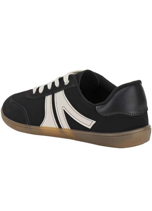 Moleca - Tênis Feminino Casual Moleca 5605472 - Preto/Bege 3