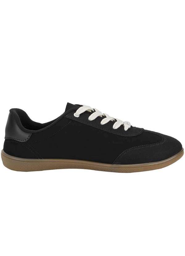 Moleca - Tênis Feminino Casual Moleca 5605472 - Preto/Bege 4