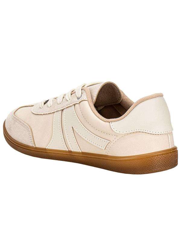 Moleca - Tênis Feminino Casual Moleca 5605472 - Marfim 3