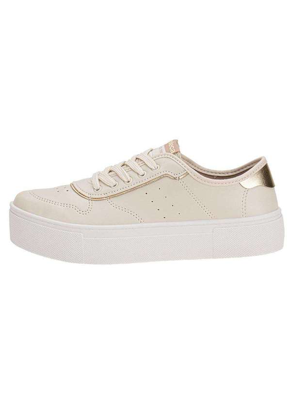 Moleca - Tênis Feminino Casual Moleca 5658539 - Marfim 2