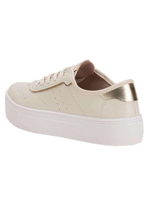 Moleca - Tênis Feminino Casual Moleca 5658539 - Marfim 3