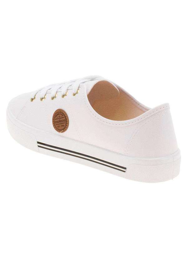 Moleca - Tênis Feminino Casual Moleca - 5667302 - Branco 3