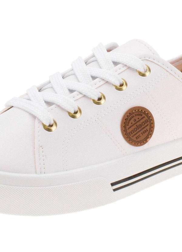 Moleca - Tênis Feminino Casual Moleca - 5667302 - Branco 5