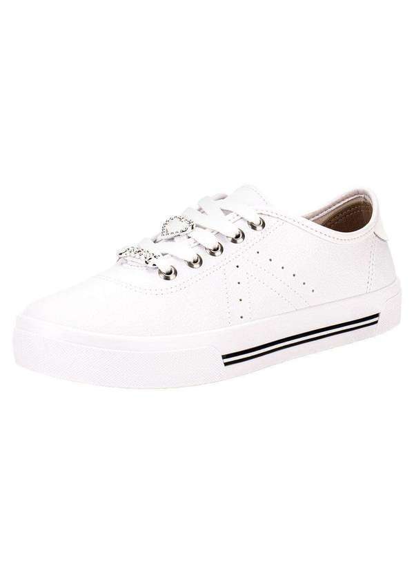 Moleca - Tênis Feminino Casual Moleca 5667345 - Branco