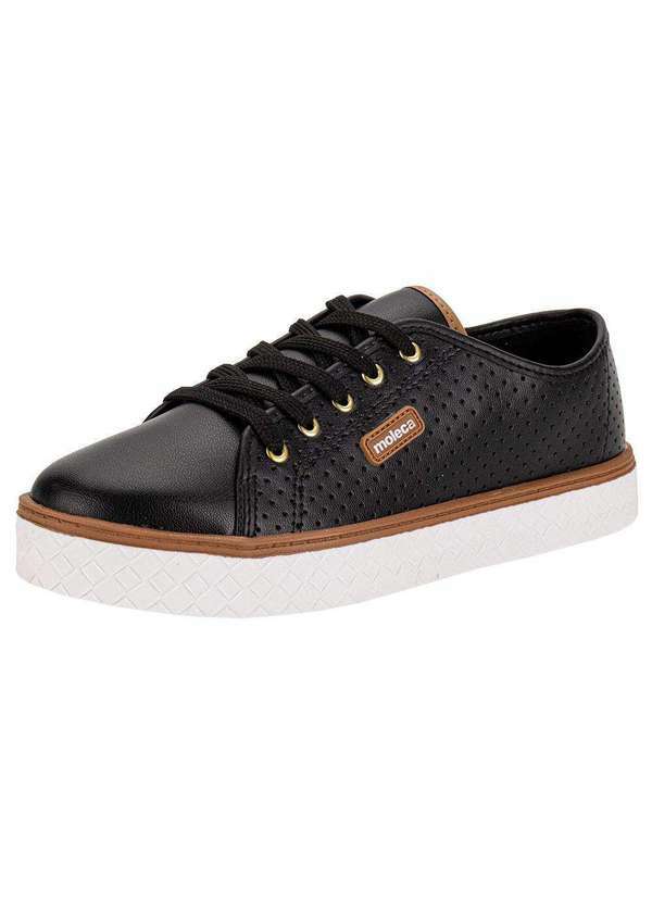 Moleca Tênis Feminino Casual Moleca 5712205 Preto