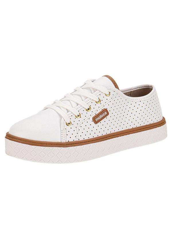 Moleca - Tênis Feminino Casual Moleca 5712205 - Branco 1