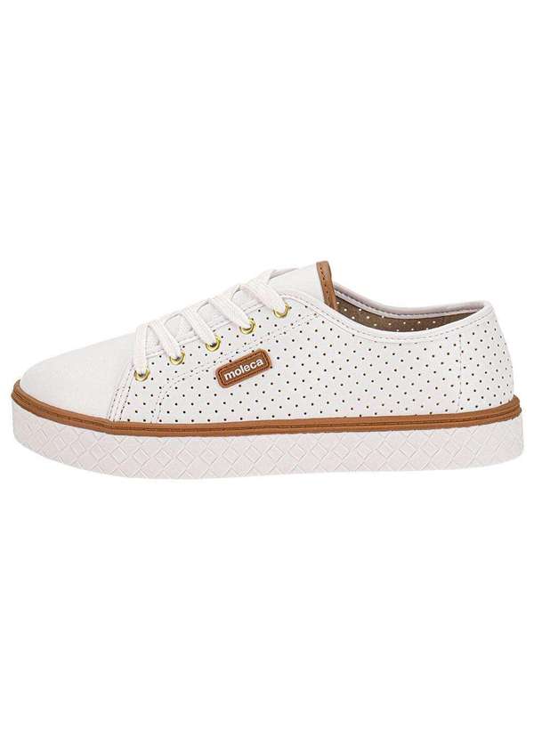 Moleca - Tênis Feminino Casual Moleca 5712205 - Branco 2