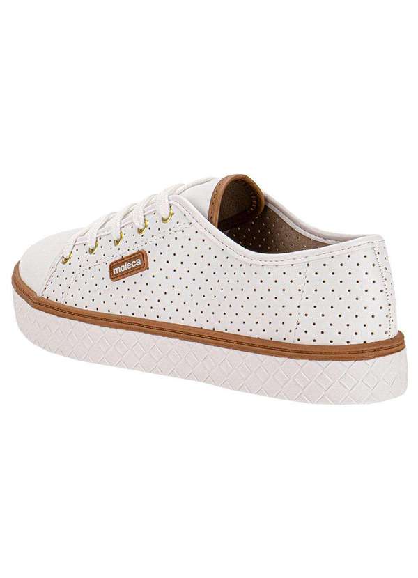 Moleca - Tênis Feminino Casual Moleca 5712205 - Branco 3