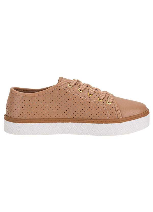 Moleca - Tênis Feminino Casual Moleca 5712205 - Salmão 5
