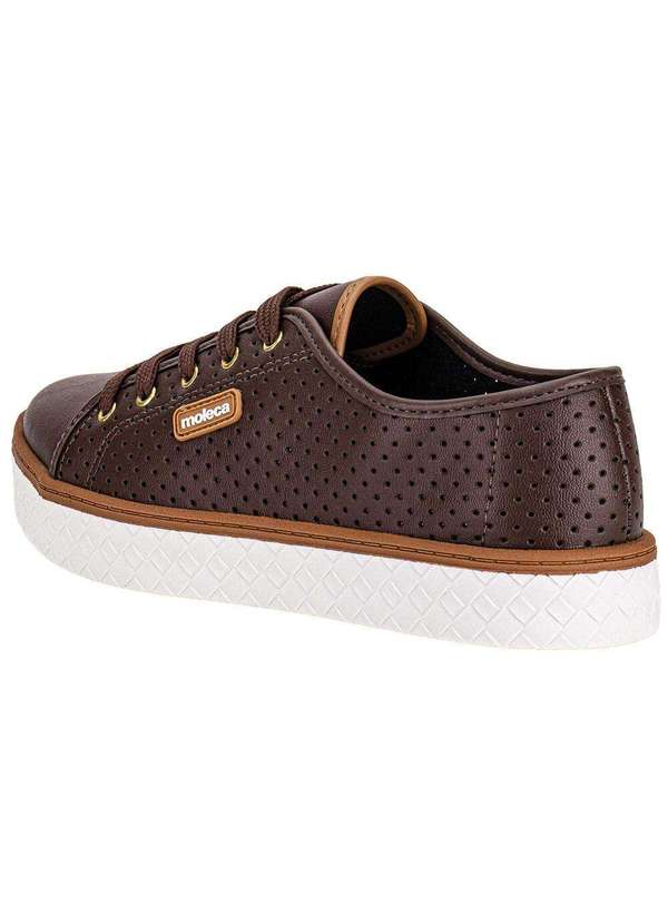 Moleca - Tênis Feminino Casual Moleca 5712205 Chocolate 3