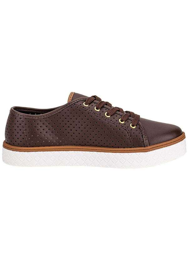 Moleca - Tênis Feminino Casual Moleca 5712205 Chocolate 5