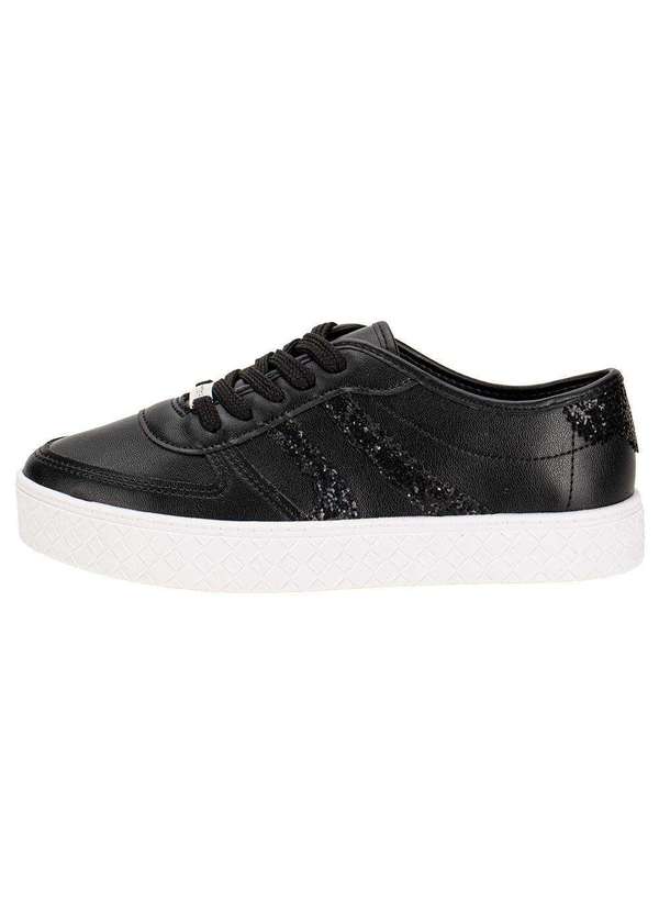 Moleca - Tênis Feminino Casual Moleca 5712330 - Preto 2