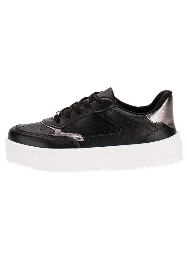 Moleca - Tênis Feminino Casual Moleca 5712330 - Preto/Grafite 2