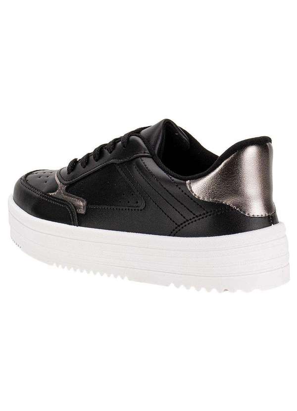 Moleca - Tênis Feminino Casual Moleca 5712330 - Preto/Grafite 3