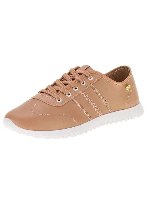 Moleca - Tênis Feminino Casual Moleca - 5736110 - Bege 1