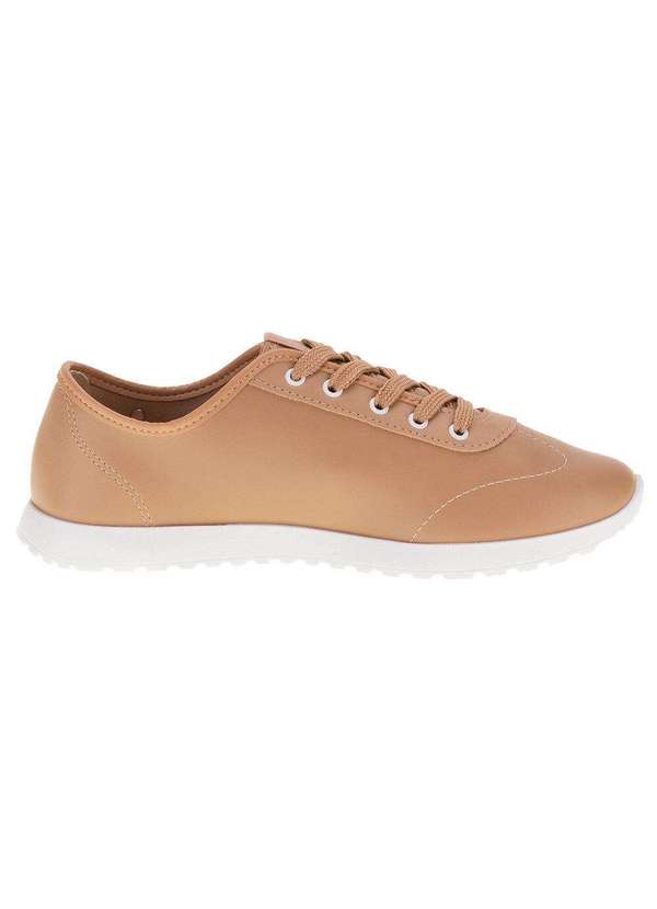 Moleca - Tênis Feminino Casual Moleca - 5736110 - Bege 5