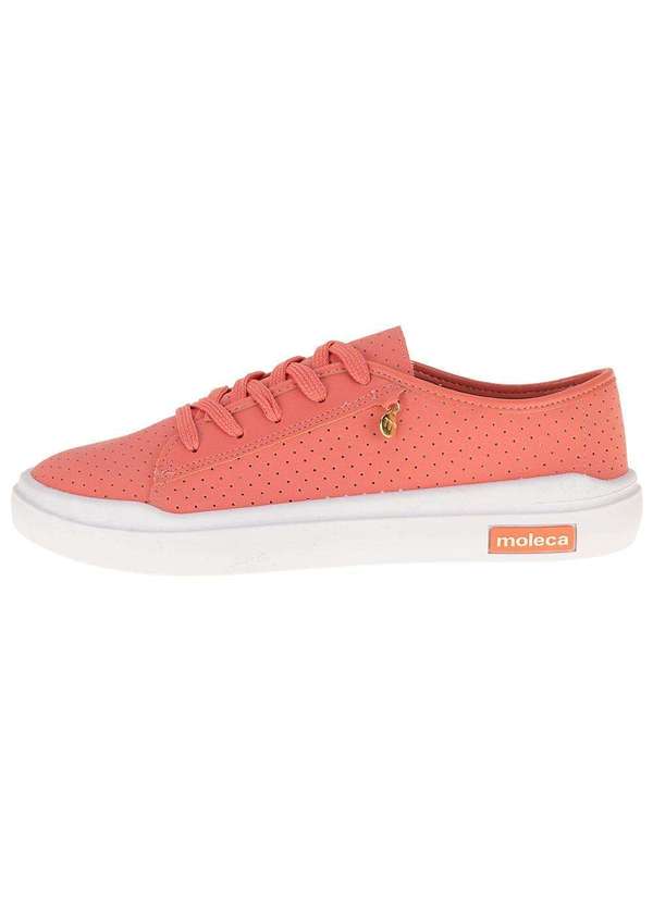 Moleca - Tênis Feminino Casual Moleca - 5750103 - Coral 2