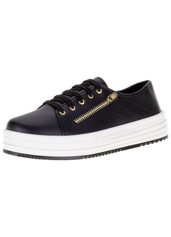 Tenis Casual Moleca Preto Tenis Casual Moleca Preto Solado Corda