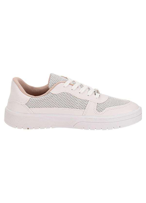 Moleca - Tênis Feminino Casual Moleca 5791110 - Branco/Cinza 5