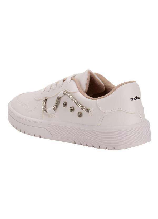 Moleca - Tênis Feminino Casual Moleca 57911111 - Branco 3