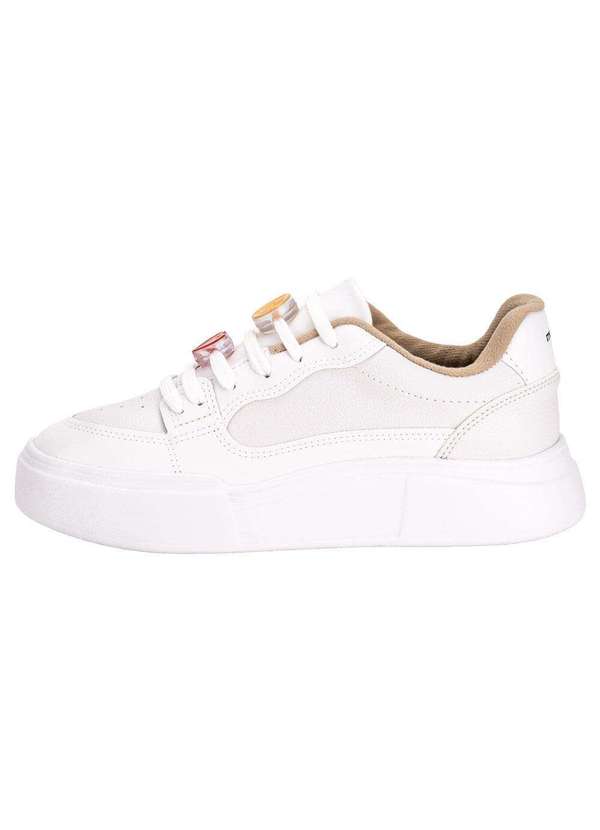 Moleca - Tênis Feminino Casual Moleca 5808103 - Branco 2