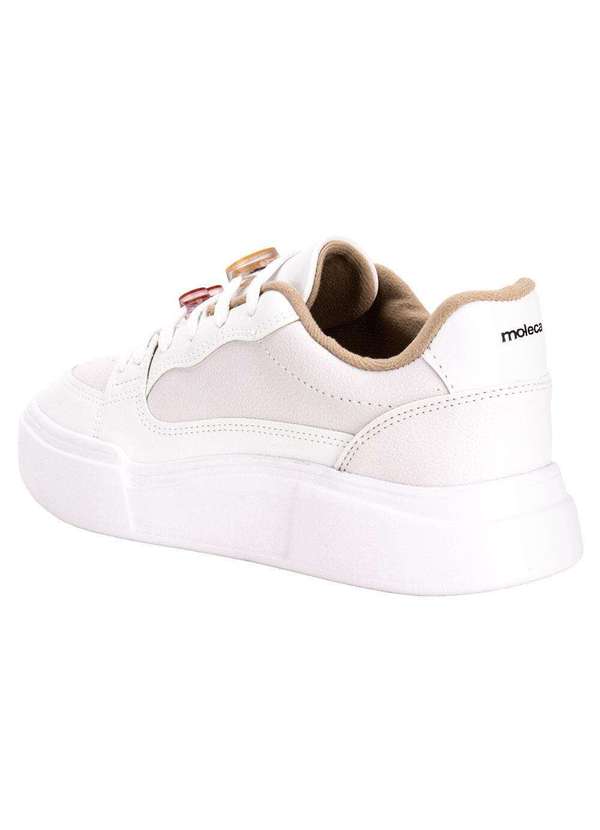 Moleca - Tênis Feminino Casual Moleca 5808103 - Branco 3