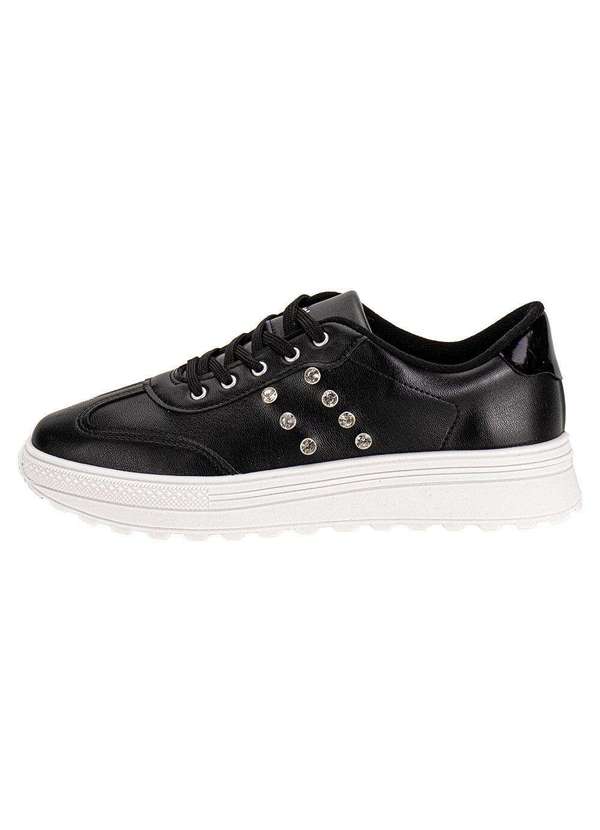 Moleca - Tênis Feminino Casual Moleca 5809103 - Preto 2