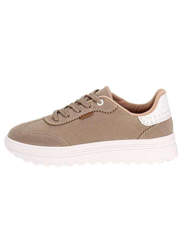 Moleca - Tênis Feminino Casual Moleca 5809106 - Taupe 2