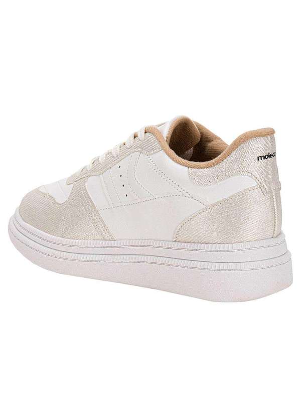 Moleca - Tênis Feminino Casual Moleca 5816101 - Branco 3