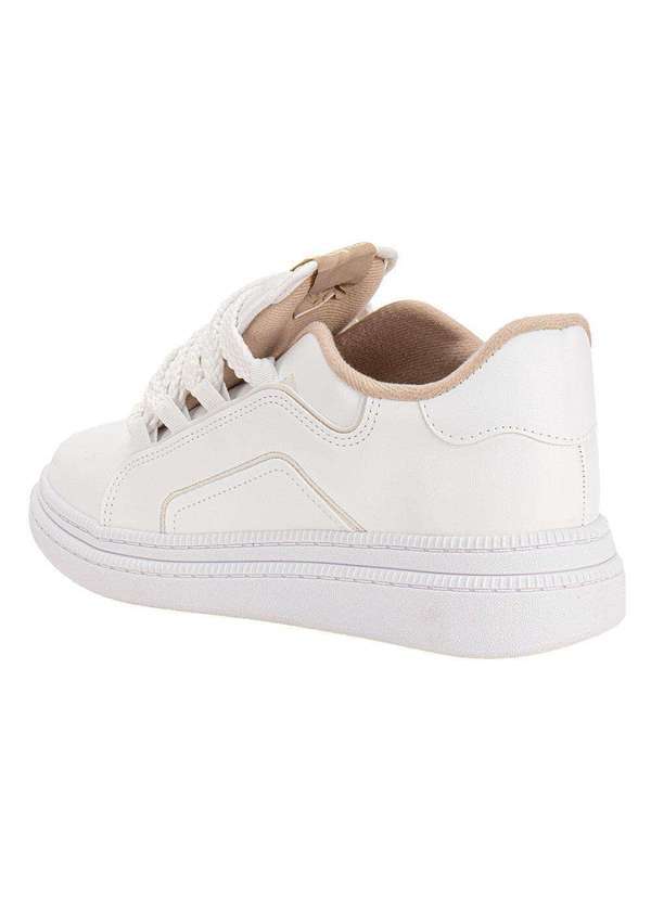 Moleca - Tênis Feminino Casual Moleca 5816105 - Branco 3