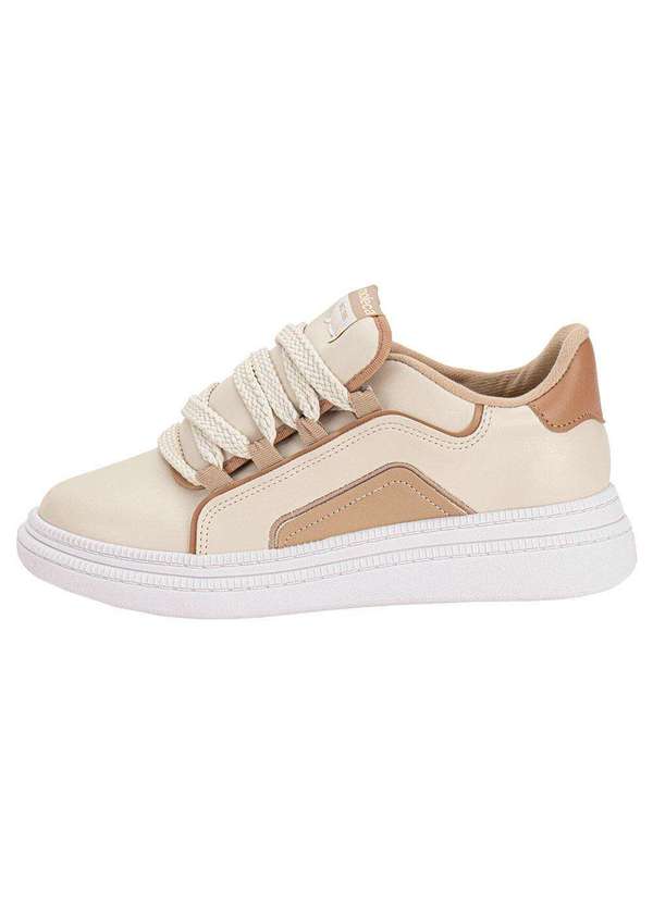 Moleca - Tênis Feminino Casual Moleca 5816105 - Marfim 2