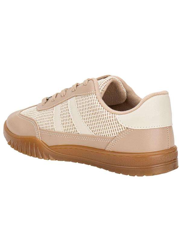 Moleca - Tênis Feminino Casual Moleca 5817104 - Bege 3