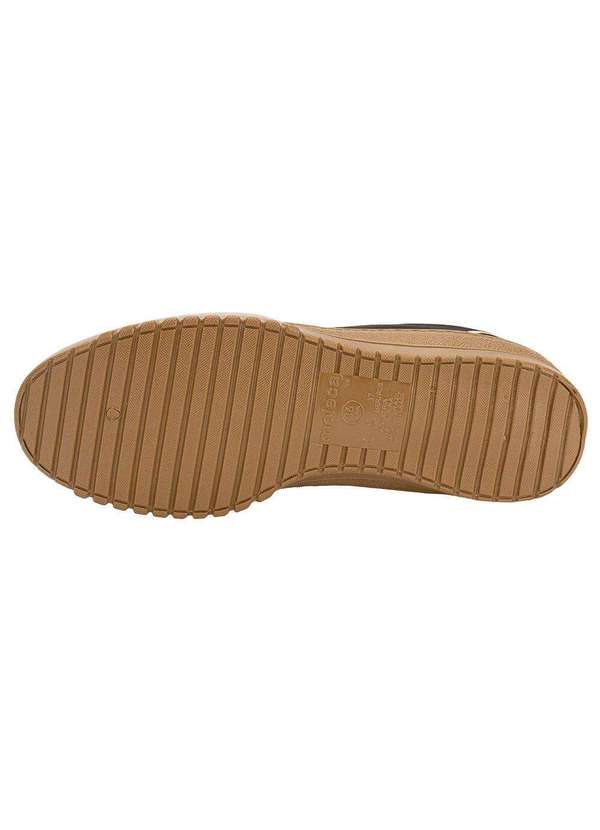 Moleca - Tênis Feminino Casual Moleca 5817108 - Preto/Camurça 4