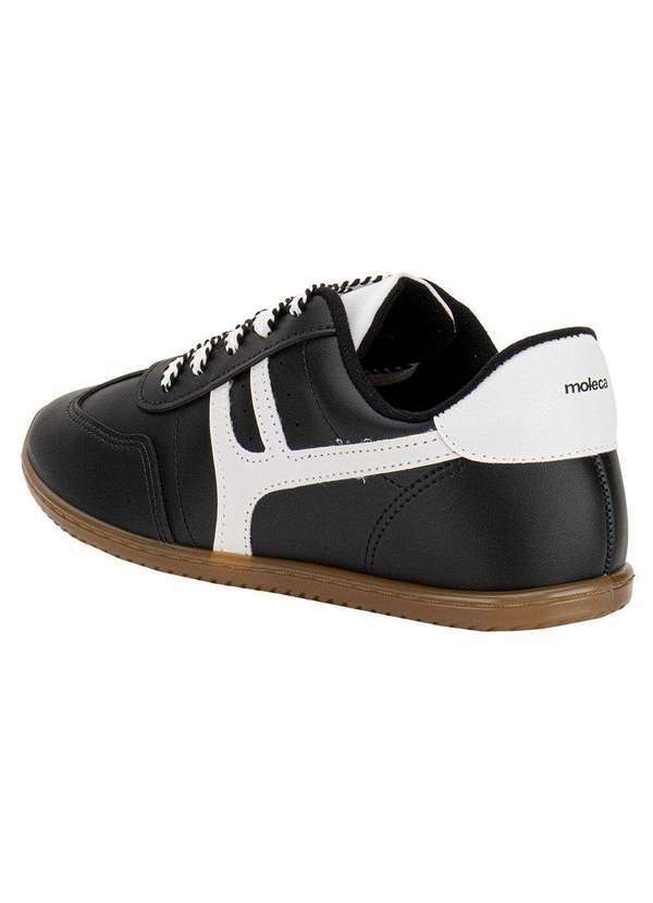 Moleca - Tênis Feminino Casual Moleca 5827101 - Preto/Branco 3