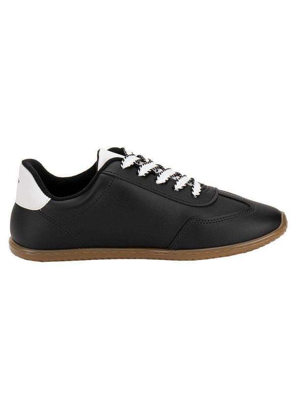 Moleca - Tênis Feminino Casual Moleca 5827101 - Preto/Branco 5