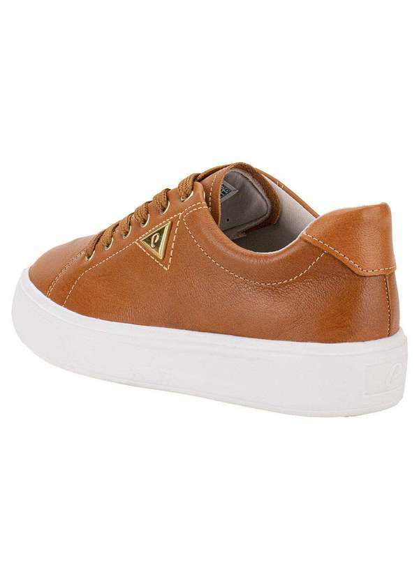 Pegada - Tênis Feminino Casual Pegada 211209 - Caramelo 3
