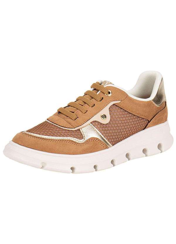 Piccadilly - Tênis Feminino Casual Piccadilly 938001 Camel