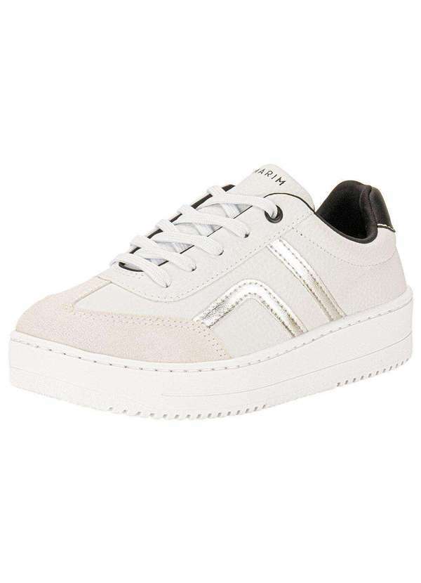 Ramarim - Tênis Feminino Casual Ramarim 2491103 - Branco/Cinza