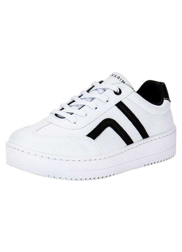 Ramarim - Tênis Feminino Casual Ramarim 2491103 - Branco/Preto
