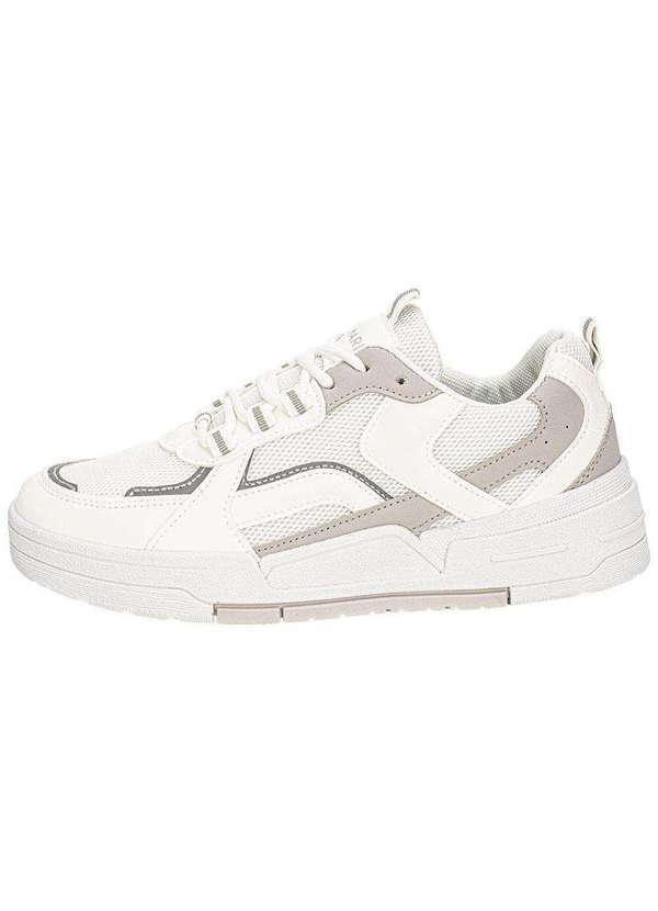 Ramarim - Tênis Feminino Casual Ramarim 2589235 - Bege/Branco 2