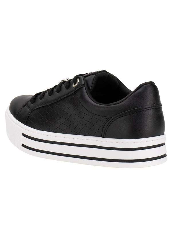 Via Marte - Tênis Feminino Casual Via Marte 01001301 Preto/Branco 4