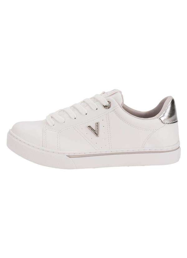 Via Marte - Tênis Feminino Casual Via Marte 016017 - Branco/Cinza 2