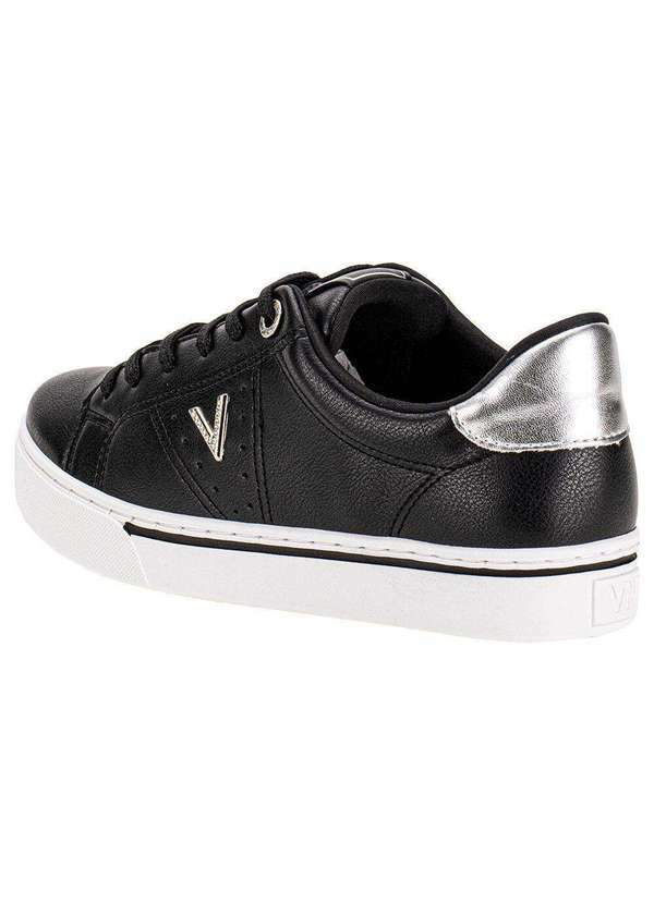 Via Marte - Tênis Feminino Casual Via Marte 016017 - Preto/Branco 3