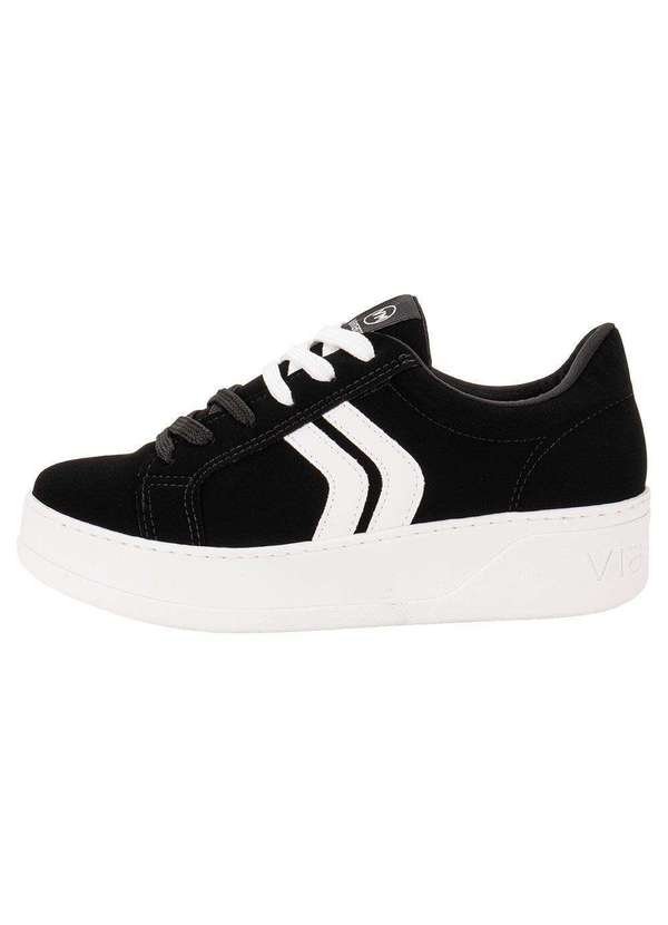 Via Marte - Tênis Feminino Casual Via Marte 023011 - Preto/Branco 2