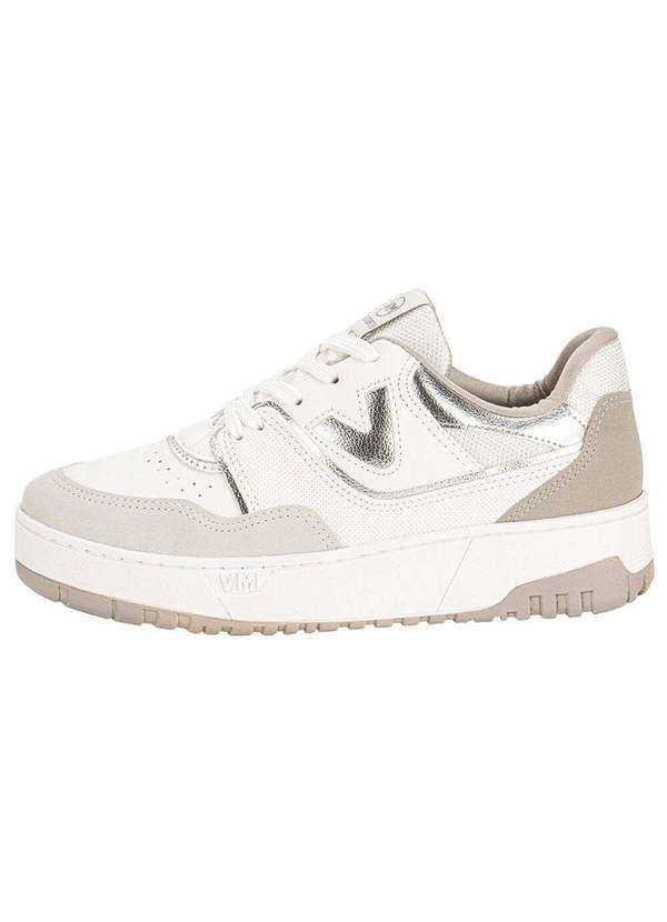 Via Marte - Tênis Feminino Casual Via Marte 042004 - Branco/Cinza 2