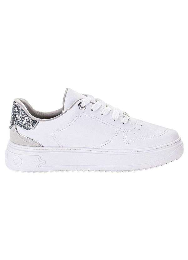 Via Marte - Tênis Feminino Casual Via Marte 055005 - Branco/Cinza 5