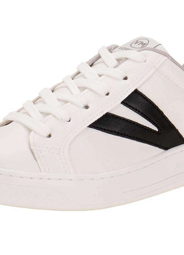 Via Marte - Tênis Feminino Casual Via Marte 064002 - Branco/Preto 5