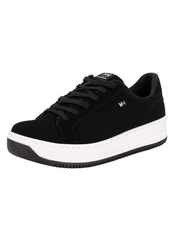 Via Marte - Tênis Feminino Casual Via Marte 065001 - Preto/Nobuck